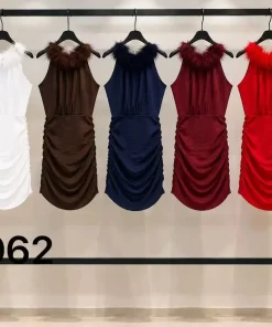 Sukienki Damskie WŁOSKA,Size uni,paczka 6szt, mix kolor
