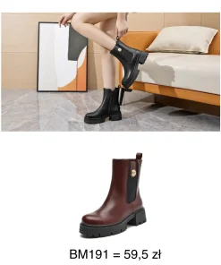 Buty Botki DAMSKIE (36-41, 12par)