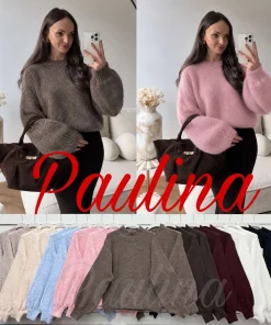 Swetry Damskie WŁOSKA,Size uni,paczka 6szt, mix kolor