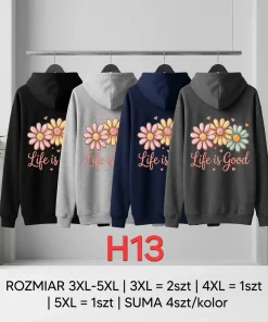 Bluzy Damskie,Size 3-5xl,Paczka 4szt,1kolor