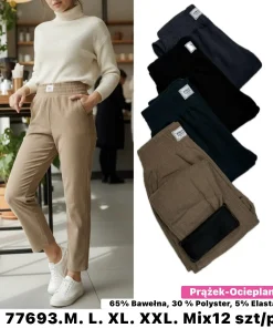 Spodnie Damskie,size m-2xl,Paczka 12szt,mix kolor