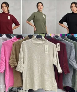 Swetry Damskie WŁOSKA,Size uni,paczka 6szt, mix kolor