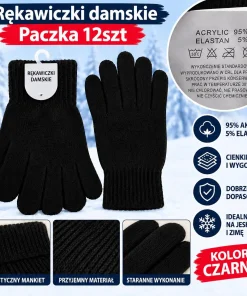 Rękawiczki MĘSKA ,paczka 12szt, 1kolor