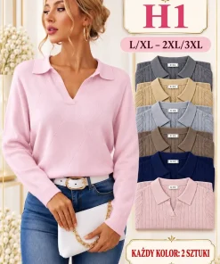 Swetry damskie ,size l/xl-2/3xl,Paczka 12szt,mix kolor