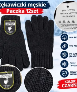 Rękawiczki MĘSKA ,paczka 12szt, 1kolor