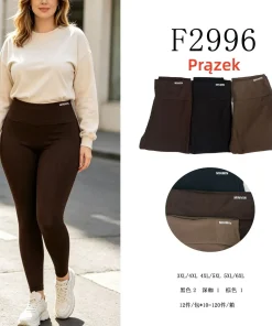 Leginsy Damskie,size 3/4-5/6xl,Paczka 12szt,mix kolor
