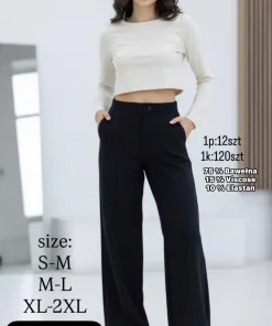 Spodnie Damskie,size s/m-xl/2xl,Paczka 12szt,1kolor