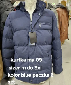Kurtki MĘSKIE,Size m-3xl,Paczka 6szt,1 kolor