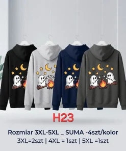 Bluzy Damskie,Size 3-5xl,Paczka 4szt,1kolor