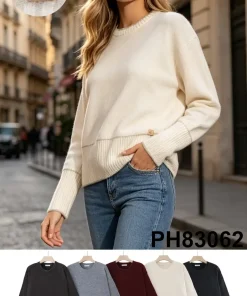Swetry Damskie,size uni,Paczka 10szt,mix kolor