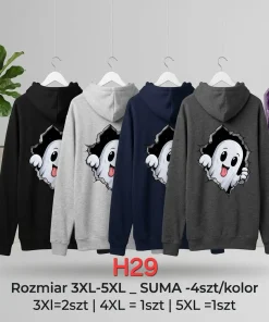 Bluzy Damskie,Size 3-5xl,Paczka 4szt,1kolor