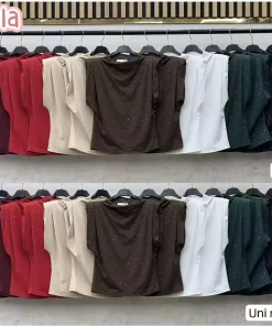 Bluzki Damskie WŁOSKA,Size uni,paczka 6szt, mix kolor