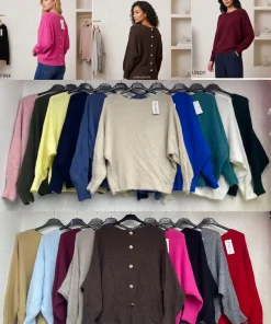 Swetry Damskie WŁOSKA,Size uni,paczka 6szt, mix kolor