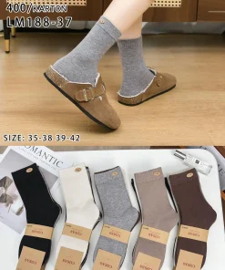 Skarpety Damskie,size 35-42,Paczka 40szt,mix kolor