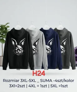 Bluzy Damskie,Size 3-5xl,Paczka 4szt,1kolor