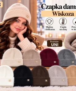 Czapki Damskie,Paczka 12szt,mix kolor