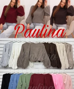 Swetry Damskie WŁOSKA,Size uni,paczka 6szt, mix kolor