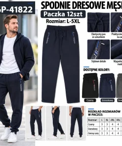 Spodnie MĘSKIE,Size l-5xl,Paczka 12szt,mix kolor
