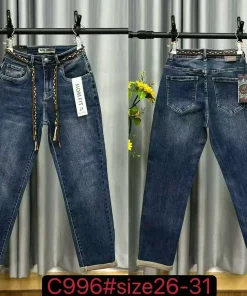 Jeansy Damskie,size 26-31,Paczka 12szt,1kolor