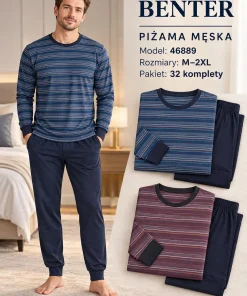 Piżamy MĘSKIE,Size m-2xl,Paczka 6szt,1kolor