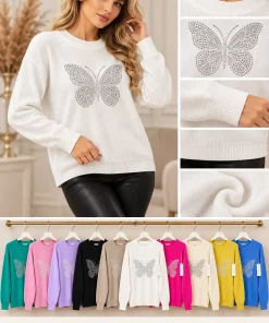 Swetry Damskie,size s/m-l/xl,Paczka 10szt,mix kolor