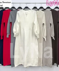 Sukienki Damskie WŁOSKA,Size uni,paczka 6szt, mix kolor