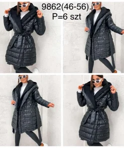 Kurtki damskie,size 46-56,Paczka 6szt,1kolor