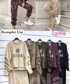 Komplety Damskie WŁOSKA,Size uni,paczka 6szt, mix kolor