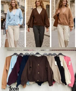 Swetry Damskie WŁOSKA,Size uni,paczka 6szt, mix kolor