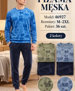 Piżamy MĘSKIE,Size m-2xl,Paczka 6szt,1kolor