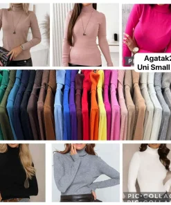 Swetry Damskie WŁOSKA,Size uni,paczka 6szt, mix kolor