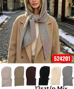 Czapki damskie,Paczka 12szt,mix kolor