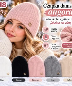 Czapki Damskie,Paczka 12szt,mix kolor