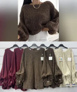 Swetry Damskie WŁOSKA,Size uni,paczka 6szt, mix kolor