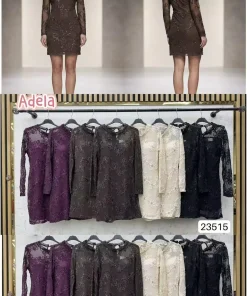 Sukienki Damskie WŁOSKA,Size uni,paczka 6szt, mix kolor