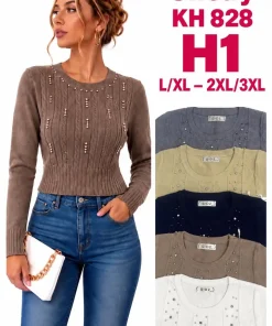 Swetry damskie ,size l/xl-2/3xl,Paczka 12szt,mix kolor