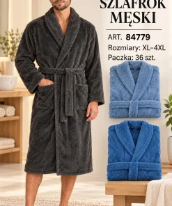 Szlafrok MĘSKIE,Size xl-4xl,Paczka 6szt,mix kolor