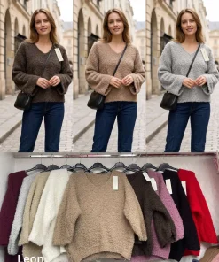 Swetry Damskie WŁOSKA,Size uni,paczka 6szt, mix kolor
