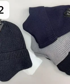 Czapki MĘSKIE,Paczka 12szt,mix kolor