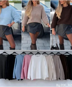 Swetry Damskie WŁOSKA,Size uni,paczka 6szt, mix kolor