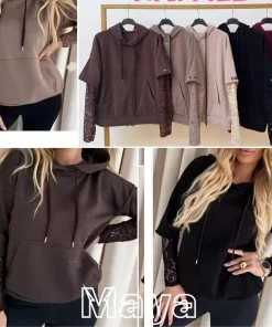 Bluzy DAMSKA,size uni,Paczka 6szt,mix kolor