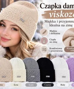 Czapki Damskie,Paczka 12szt,mix kolor