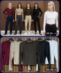 Bluzki Damskie WŁOSKA,Size uni,paczka 6szt, mix kolor
