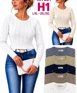 Swetry damskie ,size l/xl-2/3xl,Paczka 12szt,mix kolor