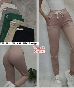 Spodnie Damskie,size m-2xl,Paczka 12szt,mix kolor