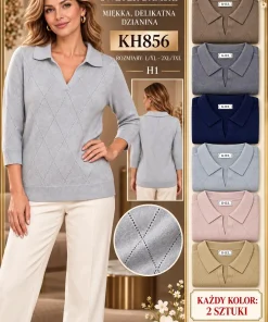 Swetry Damskie,Size l/xl-2xl/3xl,Paczka 12szt,mix kolor