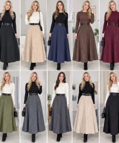 Spódnica długa Damskie WŁOSKA,Size uni,paczka 6szt, mix kolor
