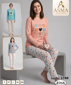 Piżama Damskie,size s-2xl,Paczka 15szt,mix kolor