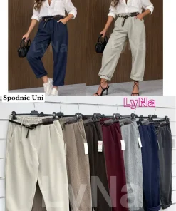 Spodnie Damskie WŁOSKA,Size uni,paczka 6szt, mix kolor
