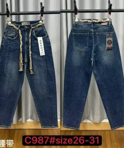 Jeansy Damskie,size 26-31,Paczka 12szt,1kolor